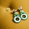 Green Blossom Earrings